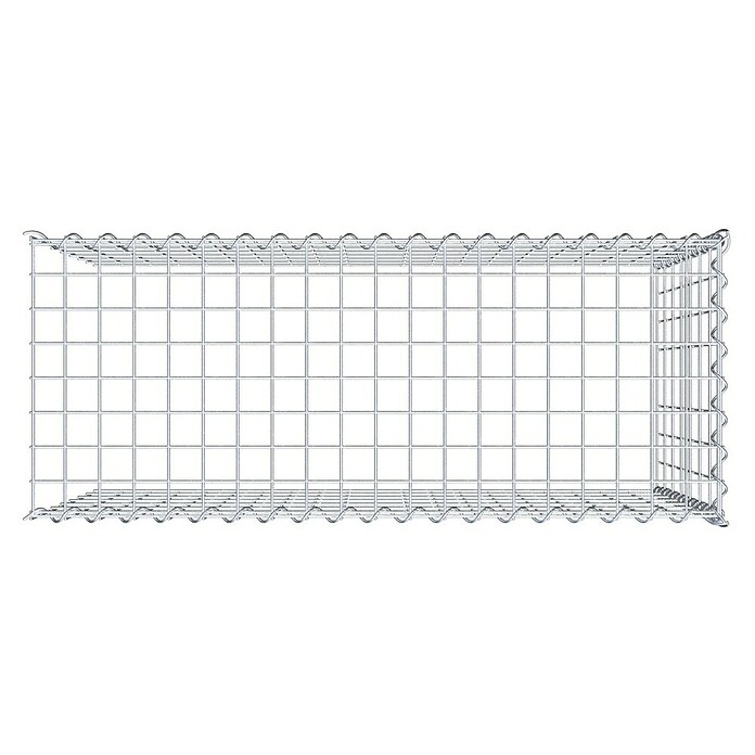 Gabiona Gabione Typ 4 (Zum Anbau in Länge & Höhe, 100 x 40 x 70 cm, Stahl, Maschenbreite: 50 mm, Maschenhöhe: 100 mm, Spirale) | BAUHAUS