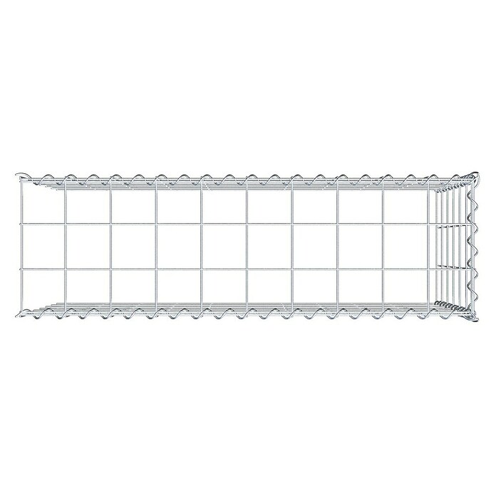 Gabiona Gabione Typ 4 (Zum Anbau in Länge & Höhe, 100 x 30 x 60 cm, Stahl, Maschenbreite: 100 mm, Maschenhöhe: 100 mm, Spirale) | BAUHAUS