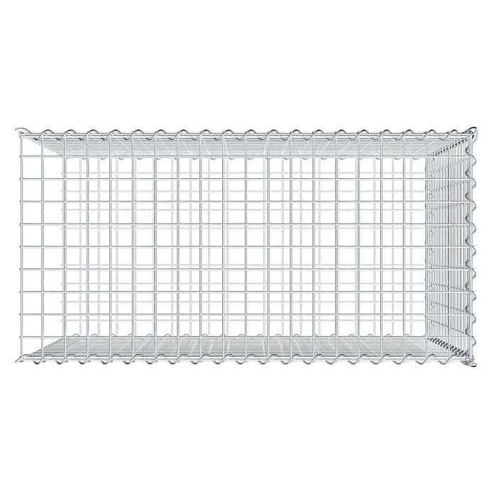 Gabiona Gabione Typ 2 (Zum Anbau in der Länge, 100 x 50 x 70 cm, Stahl, Maschenbreite: 50 mm, Maschenhöhe: 50 mm, Spirale) | BAUHAUS