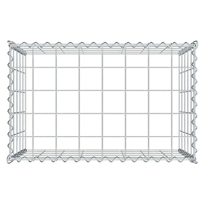 Gabiona Gabione Typ 3 (Zum Anbau in der Höhe, 80 x 50 x 50 cm, Stahl, Maschenbreite: 100 mm, Maschenhöhe: 100 mm, Spirale) | BAUHAUS