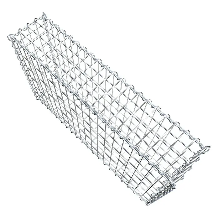 Gabiona Gabione - 100 x 20 x 60 cm, Metall, Maschenbreite: 50 mm, Maschenhöhe: 100 mm - Ein Gabionenkorb, ideal für Landschaftsbau und Erosionsschutz, bietet eine robuste und flexible Lösung für den Außenbereich.