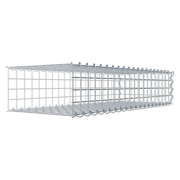Gabiona Gabione Typ 2 (Zum Anbau in der Länge, 100 x 40 x 20 cm, Stahl, Maschenbreite: 50 mm, Maschenhöhe: 50 mm, Spirale) | BAUHAUS