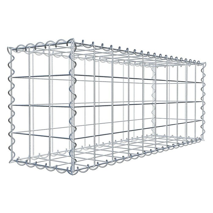 Gabiona Gabione (100 x 30 x 40 cm, Metall, Maschenbreite: 100 mm, Maschenhöhe: 100 mm) | BAUHAUS