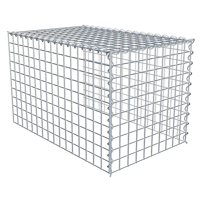 Gabiona Gabione Typ 4 (Zum Anbau in Länge & Höhe, 80 x 50 x 50 cm, Stahl, Maschenbreite: 50 mm, Maschenhöhe: 50 mm, Spirale) | BAUHAUS