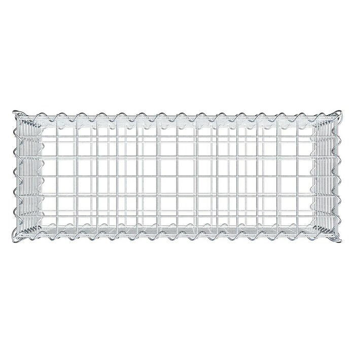 Gabiona Gabione (80 x 30 x 40 cm, Metall, Maschenbreite: 50 mm, Maschenhöhe: 50 mm) | BAUHAUS