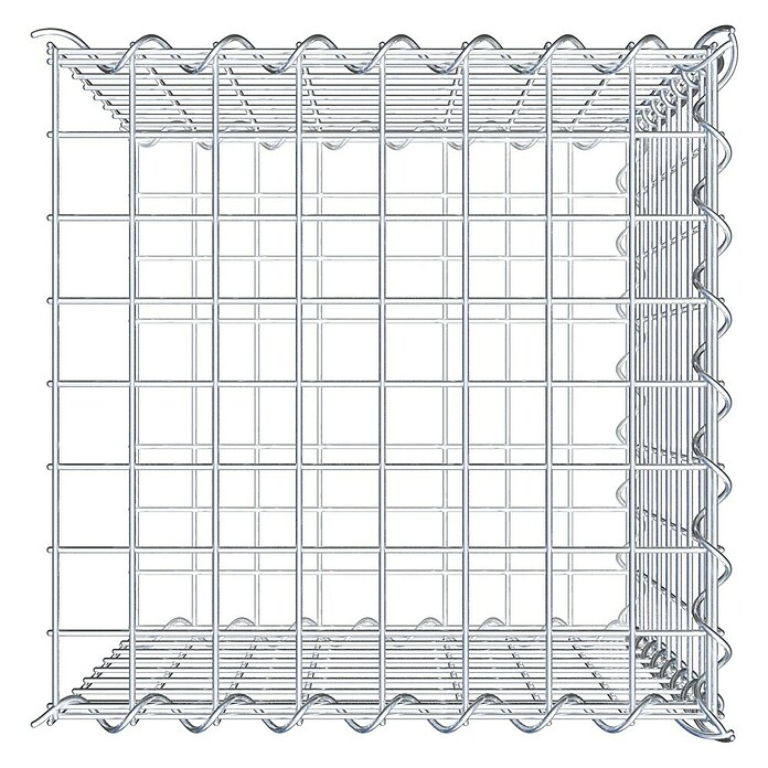 Gabiona Gabione Typ 2 (Zum Anbau in der Länge, 40 x 40 x 40 cm, Stahl, Maschenbreite: 50 mm, Maschenhöhe: 50 mm, Spirale) | BAUHAUS