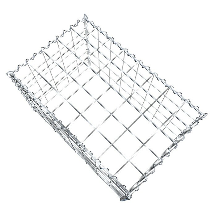 Gabiona Gabione Typ 3 (Zum Anbau in der Höhe, 80 x 50 x 50 cm, Stahl, Maschenbreite: 100 mm, Maschenhöhe: 100 mm, Spirale) | BAUHAUS