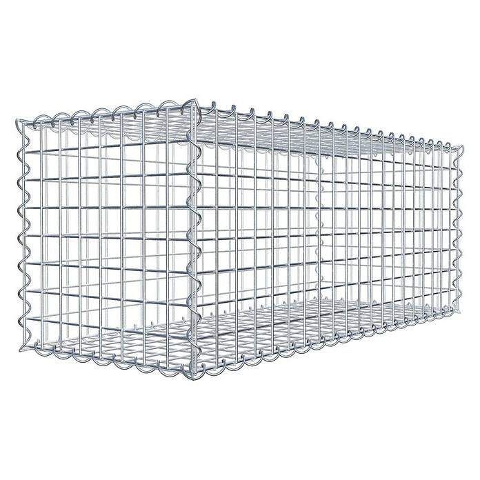 Gabiona Gabione (100 x 40 x 40 cm, Metall, Maschenbreite: 50 mm, Maschenhöhe: 50 mm) | BAUHAUS