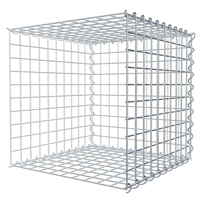 Gabiona Gabione Typ 2 (Zum Anbau in der Länge, 50 x 50 x 50 cm, Stahl, Maschenbreite: 50 mm, Maschenhöhe: 50 mm, Spirale) | BAUHAUS