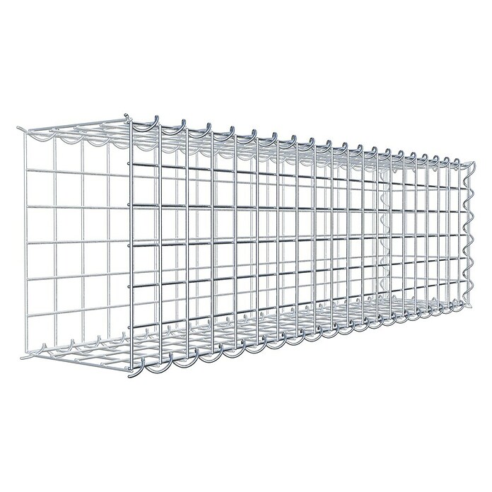 Gabiona Gabione Typ 2 (Zum Anbau in der Länge, 100 x 20 x 30 cm, Stahl, Maschenbreite: 50 mm, Maschenhöhe: 50 mm, Spirale) | BAUHAUS
