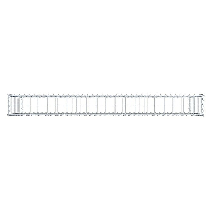 Gabiona Gabione (200 x 20 x 100 cm, Metall, Maschenbreite: 100 mm, Maschenhöhe: 100 mm) | BAUHAUS