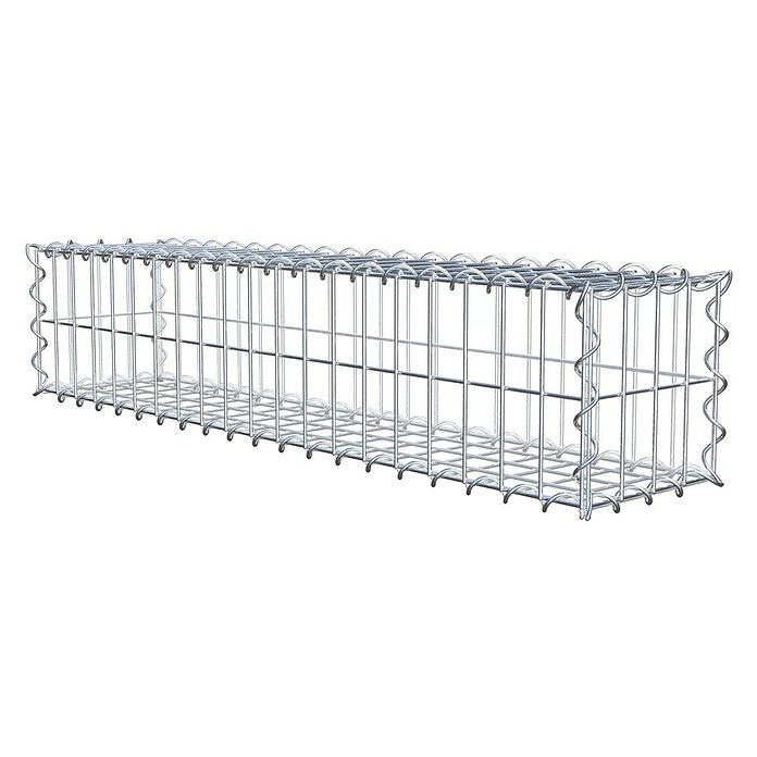 Gabiona Gabione (100 x 20 x 20 cm, Metall, Maschenbreite: 50 mm, Maschenhöhe: 100 mm) | BAUHAUS