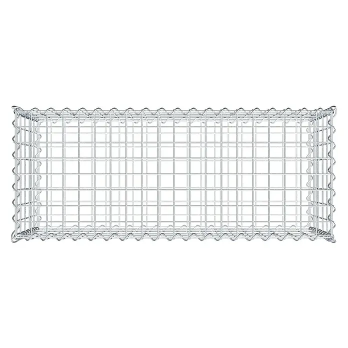 Gabiona Gabione - 100 x 40 x 50 cm, Metall, Maschenbreite: 50 mm, Maschenhöhe: 100 mm - Gabione aus verzinktem Stahl. Die Drahtgitterbox bietet eine stabile Struktur für verschiedene Anwendungen im Garten- und Landschaftsbau.