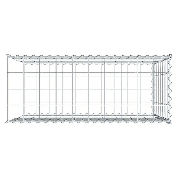 Gabiona Gabione Typ 2 (Zum Anbau in der Länge, 100 x 40 x 80 cm, Stahl, Maschenbreite: 100 mm, Maschenhöhe: 100 mm, Spirale) | BAUHAUS
