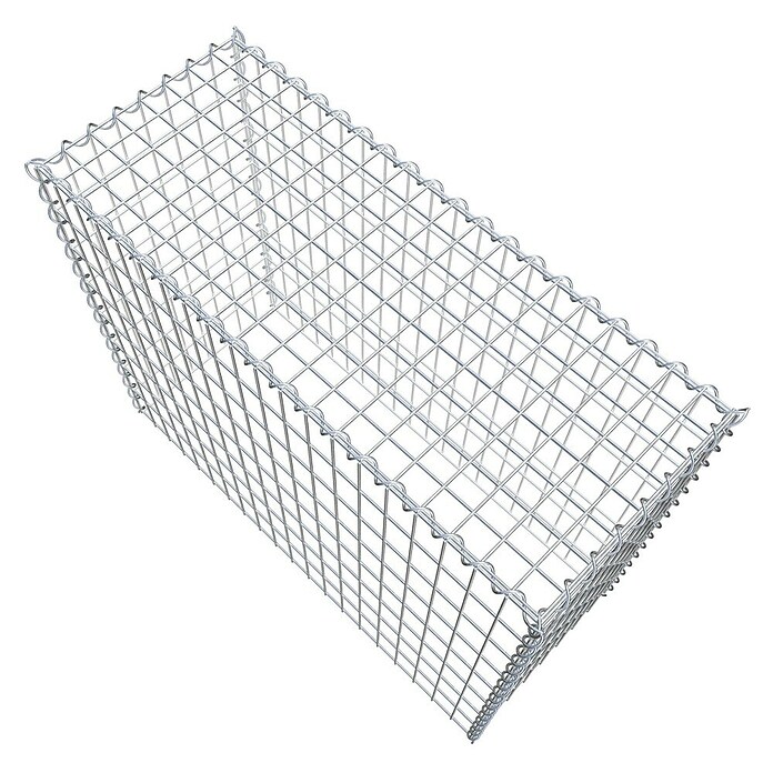 Gabiona Gabione Typ 3 (Zum Anbau in der Höhe, 100 x 40 x 80 cm, Stahl, Maschenbreite: 50 mm, Maschenhöhe: 100 mm, Spirale) | BAUHAUS