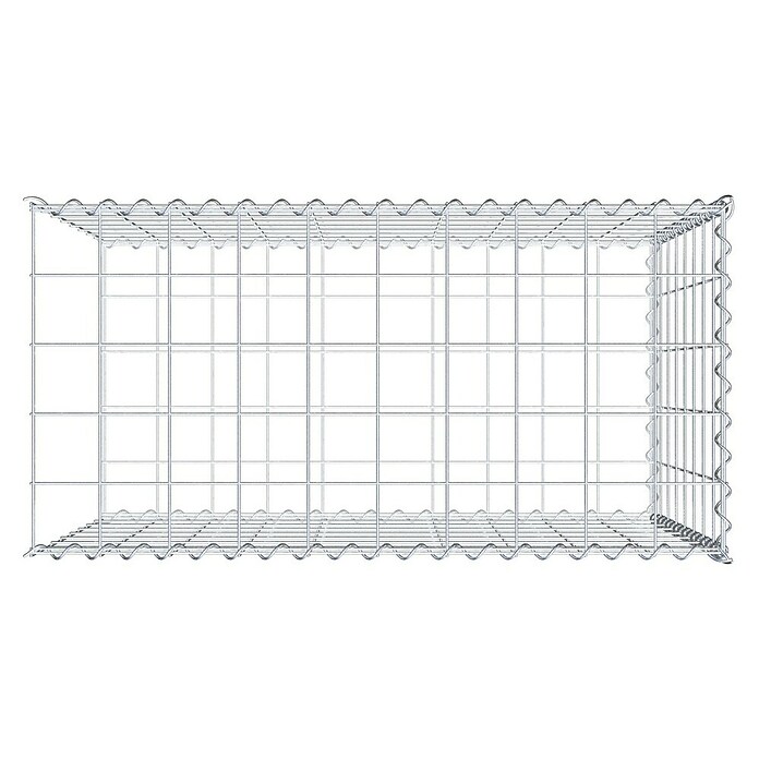 Gabiona Gabione Typ 2 (Zum Anbau in der Länge, 100 x 50 x 80 cm, Stahl, Maschenbreite: 100 mm, Maschenhöhe: 100 mm, Spirale) | BAUHAUS
