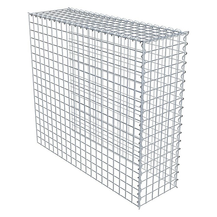 Gabiona Gabione Typ 4 (Zum Anbau in Länge & Höhe, 100 x 30 x 90 cm, Stahl, Maschenbreite: 50 mm, Maschenhöhe: 50 mm, Spirale) | BAUHAUS