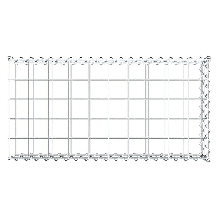 Gabiona Gabione Typ 2 (Zum Anbau in der Länge, 100 x 50 x 20 cm, Stahl, Maschenbreite: 100 mm, Maschenhöhe: 100 mm, Spirale) | BAUHAUS