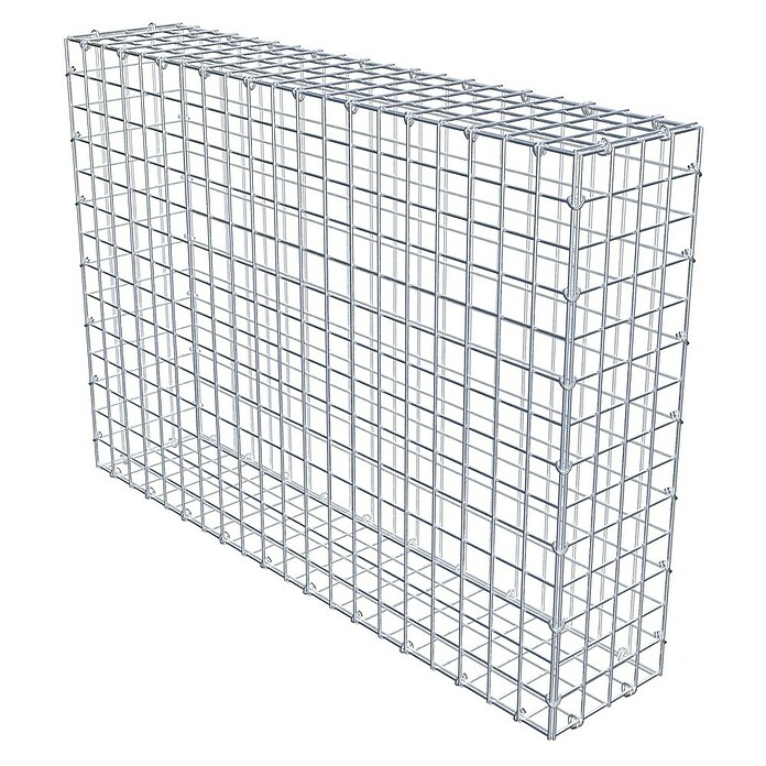 Gabiona Gabione (100 x 20 x 70 cm, Stahl, Maschenbreite: 50 mm, Maschenhöhe: 50 mm, C-Ring) | BAUHAUS