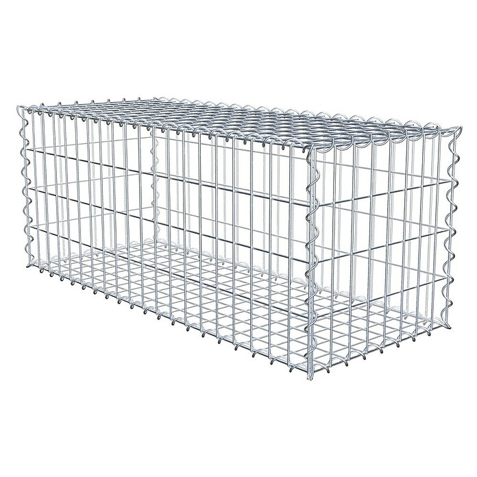 Gabiona Gabione (100 x 40 x 40 cm, Metall, Maschenbreite: 50 mm, Maschenhöhe: 100 mm) | BAUHAUS
