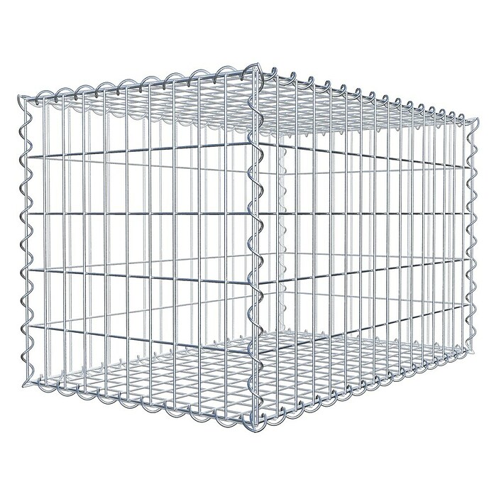 Gabiona Gabione (80 x 50 x 50 cm, Metall, Maschenbreite: 50 mm, Maschenhöhe: 100 mm) | BAUHAUS
