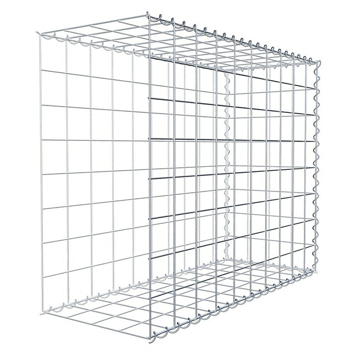 Gabiona Gabione Typ 2 (Zum Anbau in der Länge, 100 x 40 x 80 cm, Stahl, Maschenbreite: 100 mm, Maschenhöhe: 100 mm, Spirale) | BAUHAUS
