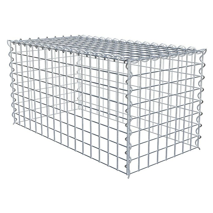 Gabiona Gabione Typ 3 (Zum Anbau in der Höhe, 80 x 40 x 40 cm, Stahl, Maschenbreite: 50 mm, Maschenhöhe: 50 mm, Spirale) | BAUHAUS