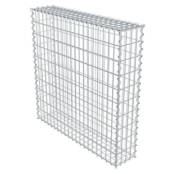 Gabiona Gabione (100 x 20 x 100 cm, Metall, Maschenbreite: 50 mm, Maschenhöhe: 100 mm) | BAUHAUS