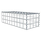 Gabiona Gabione Typ 4 (Zum Anbau in Länge & Höhe, 100 x 40 x 30 cm, Stahl, Maschenbreite: 100 mm, Maschenhöhe: 100 mm, Spirale) | BAUHAUS