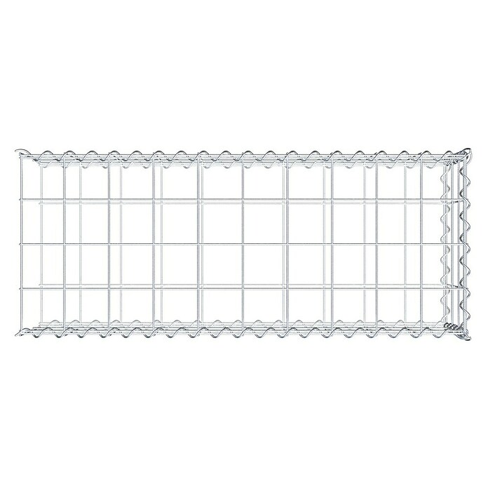 Gabiona Gabione Typ 2 (Zum Anbau in der Länge, 100 x 40 x 30 cm, Stahl, Maschenbreite: 100 mm, Maschenhöhe: 100 mm, Spirale) | BAUHAUS