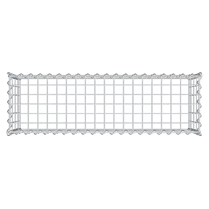 Gabiona Gabione Typ 3 - Zum Anbau in der Höhe, 100 x 30 x 40 cm, Stahl, Maschenbreite: 50 mm, Maschenhöhe: 100 mm, Spirale - Rechteckiger Gabionenkorb aus verzinktem Drahtgeflecht.