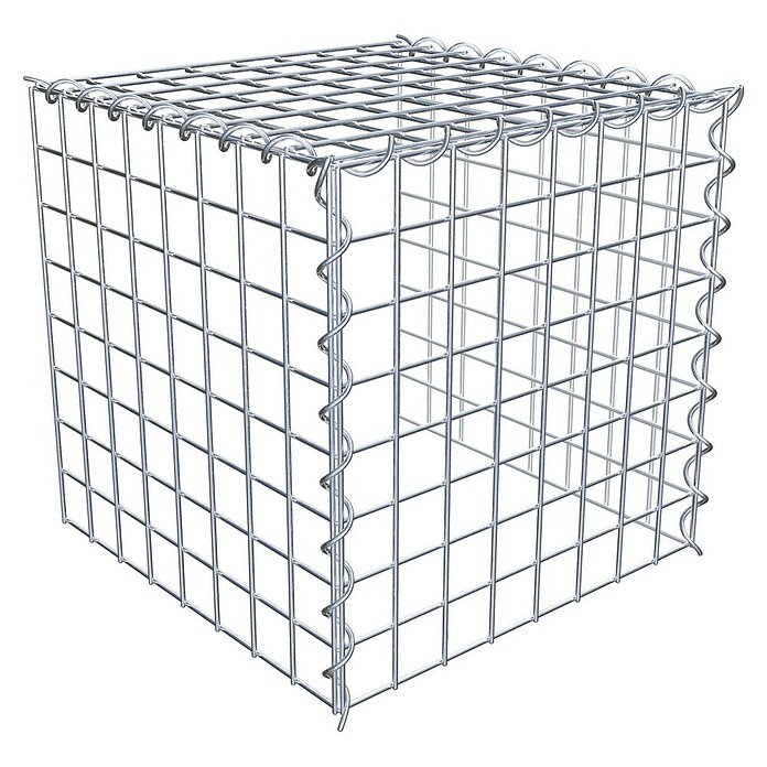 Gabiona Gabione Typ 4 (Zum Anbau in Länge & Höhe, 40 x 40 x 40 cm, Stahl, Maschenbreite: 50 mm, Maschenhöhe: 50 mm, Spirale) | BAUHAUS