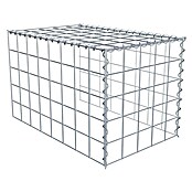 Gabiona Gabione Typ 4 (Zum Anbau in Länge & Höhe, 80 x 50 x 50 cm, Stahl, Maschenbreite: 100 mm, Maschenhöhe: 100 mm, Spirale) | BAUHAUS