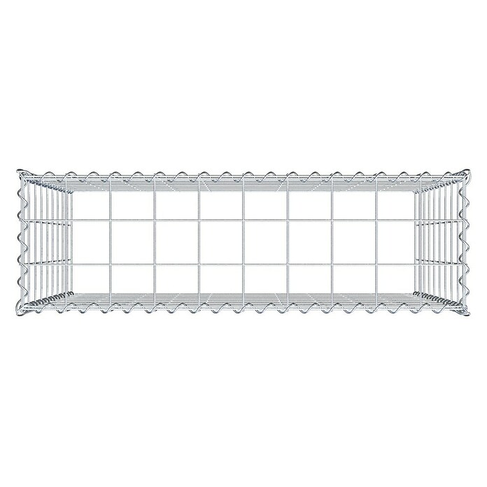 Gabiona Gabione Typ 3 (Zum Anbau in der Höhe, 100 x 30 x 90 cm, Stahl, Maschenbreite: 100 mm, Maschenhöhe: 100 mm, Spirale) | BAUHAUS