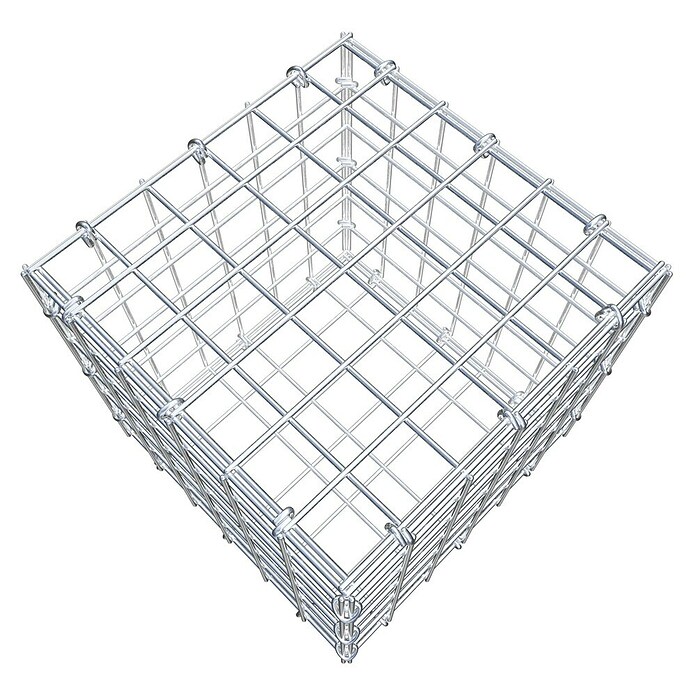 Gabiona Gabione (30 x 30 x 30 cm, Stahl, Maschenbreite: 50 mm, Maschenhöhe: 50 mm, C-Ring) | BAUHAUS