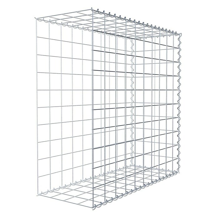 Gabiona Gabione Typ 2 (Zum Anbau in der Länge, 100 x 40 x 100 cm, Stahl, Maschenbreite: 100 mm, Maschenhöhe: 100 mm, Spirale) | BAUHAUS