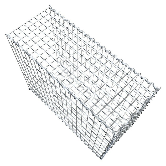 Gabiona Gabione Typ 2 (Zum Anbau in der Länge, 100 x 40 x 80 cm, Stahl, Maschenbreite: 50 mm, Maschenhöhe: 100 mm, Spirale) | BAUHAUS