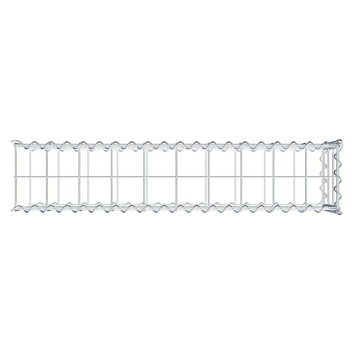 Gabiona Gabione Typ 2 (Zum Anbau in der Länge, 100 x 20 x 30 cm, Stahl, Maschenbreite: 100 mm, Maschenhöhe: 100 mm, Spirale) | BAUHAUS