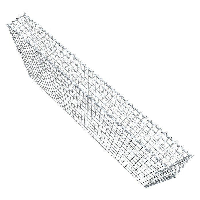 Gabiona Gabione Typ 3 (Zum Anbau in der Höhe, 200 x 20 x 100 cm, Stahl, Maschenbreite: 50 mm, Maschenhöhe: 100 mm, Spirale) | BAUHAUS