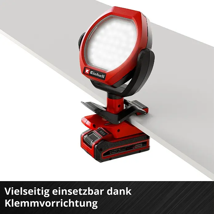 Einhell Power X-Change 18V Akku-Lampe GC-OL 18/1500LI SOLO - 18 V, Li-Ionen, Ohne Akku - Vielseitige Einhell Akku-Arbeitsleuchte mit praktischer Klemmvorrichtung für flexible Einsatzmöglichkeiten.