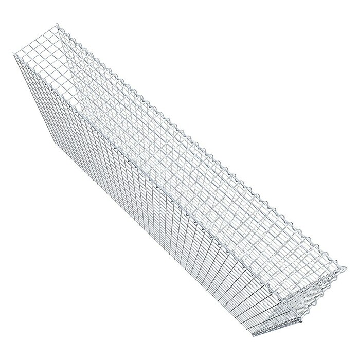 Gabiona Gabione Typ 4 (Zum Anbau in Länge & Höhe, 200 x 30 x 100 cm, Stahl, Maschenbreite: 50 mm, Maschenhöhe: 50 mm, Spirale) | BAUHAUS