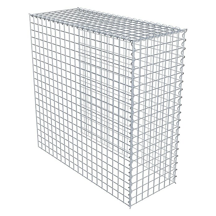 Gabiona Gabione Typ 4 (Zum Anbau in Länge & Höhe, 100 x 40 x 100 cm, Stahl, Maschenbreite: 50 mm, Maschenhöhe: 50 mm, Spirale) | BAUHAUS