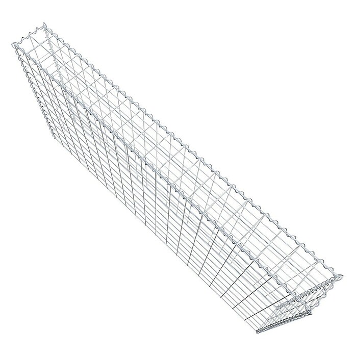 Gabiona Gabione Typ 3 (Zum Anbau in der Höhe, 200 x 20 x 100 cm, Stahl, Maschenbreite: 100 mm, Maschenhöhe: 100 mm, Spirale) | BAUHAUS