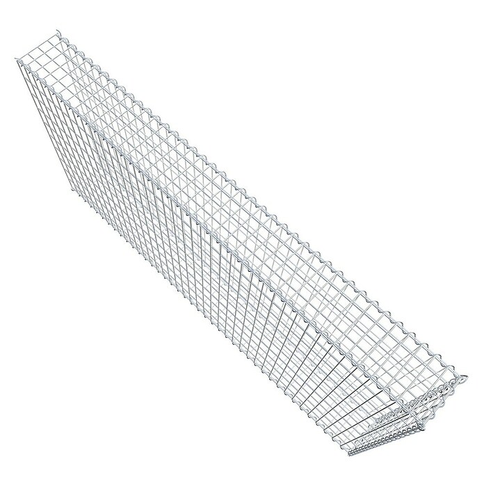 Gabiona Gabione Typ 2 (Zum Anbau in der Länge, 200 x 20 x 100 cm, Stahl, Maschenbreite: 50 mm, Maschenhöhe: 100 mm, Spirale) | BAUHAUS