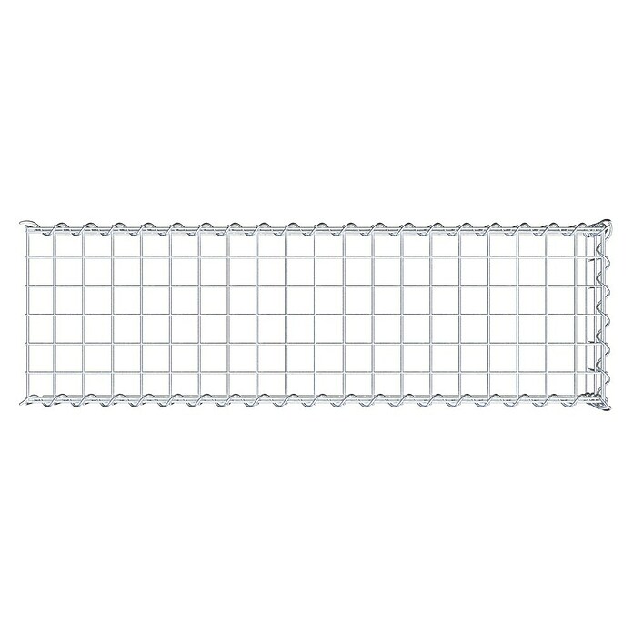 Gabiona Gabione Typ 4 (Zum Anbau in Länge & Höhe, 100 x 30 x 20 cm, Stahl, Maschenbreite: 50 mm, Maschenhöhe: 100 mm, Spirale) | BAUHAUS