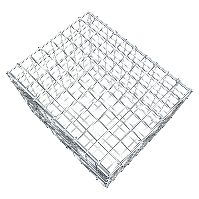 Gabiona Gabione (50 x 40 x 40 cm, Stahl, Maschenbreite: 50 mm, Maschenhöhe: 50 mm, C-Ring) | BAUHAUS