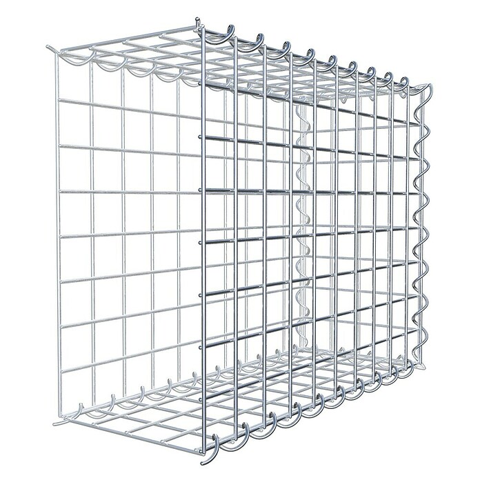 Gabiona Gabione Typ 2 (Zum Anbau in der Länge, 50 x 20 x 40 cm, Stahl, Maschenbreite: 50 mm, Maschenhöhe: 50 mm, Spirale) | BAUHAUS