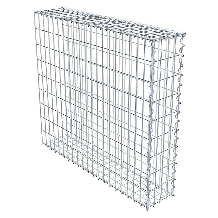 Gabiona Gabione Typ 2 (Zum Anbau in der Länge, 100 x 20 x 90 cm, Stahl, Maschenbreite: 50 mm, Maschenhöhe: 100 mm, Spirale) | BAUHAUS