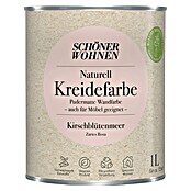SCHÖNER WOHNEN-Farbe Naturell Wandfarbe Kreidefarbe (Kirschblütenmeer - zartes Rosa, Matt, 1 l, Konservierungsmittelfrei) | BAUHAUS