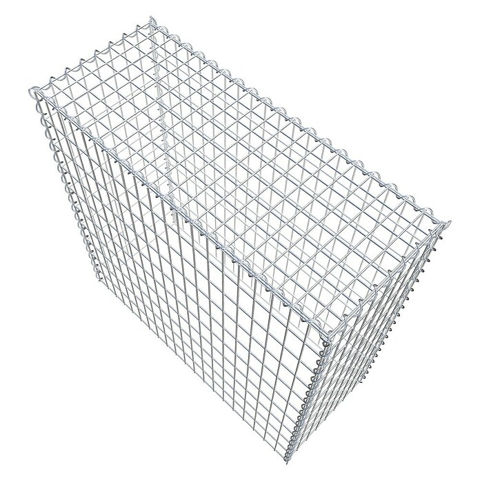 Gabiona Gabione Typ 3 (Zum Anbau in der Höhe, 100 x 40 x 100 cm, Stahl, Maschenbreite: 50 mm, Maschenhöhe: 100 mm, Spirale) | BAUHAUS